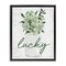 Stupell Industries Lucky Spring Botanicals Black Framed Floater Canvas Wall Art, design by Lettered and Lined